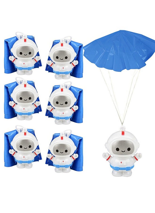 ArtCreativity - Mini Astronaut Paratroopers With Parachutes Bulk Pack Of 24 Durable Plastic Parachute Toys Playset Fun Parachute Party Favors Goodie Bag Fillers For Boys And Girls - Image 1