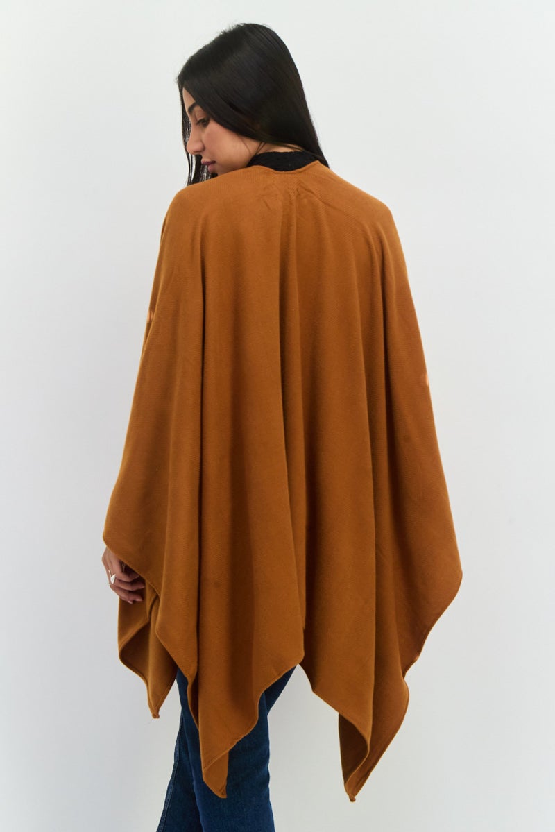 Jones New York Women Knitted Super Soft Scarves 195 x 86 cm, Brown  - Image 3