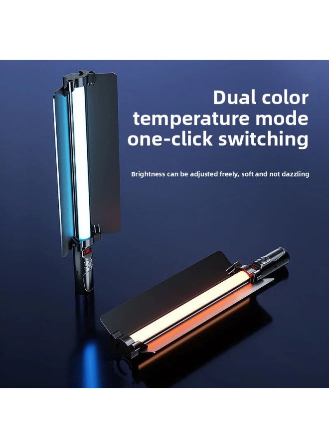 Live Photography Handheld Led Baffle Stick Light Outdoor Photography Double Color Temperature Atmosphere Light Full Color Rgb Handheld Fill Light-Light Source Color:【type B Handheld Rod Light - Thre - Image 3