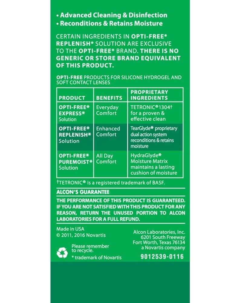 Opti-Free RepleniSH Multi Purpose Disinfecting Solution-2 Fl Oz (60 ml), Carry On Size - Image 5