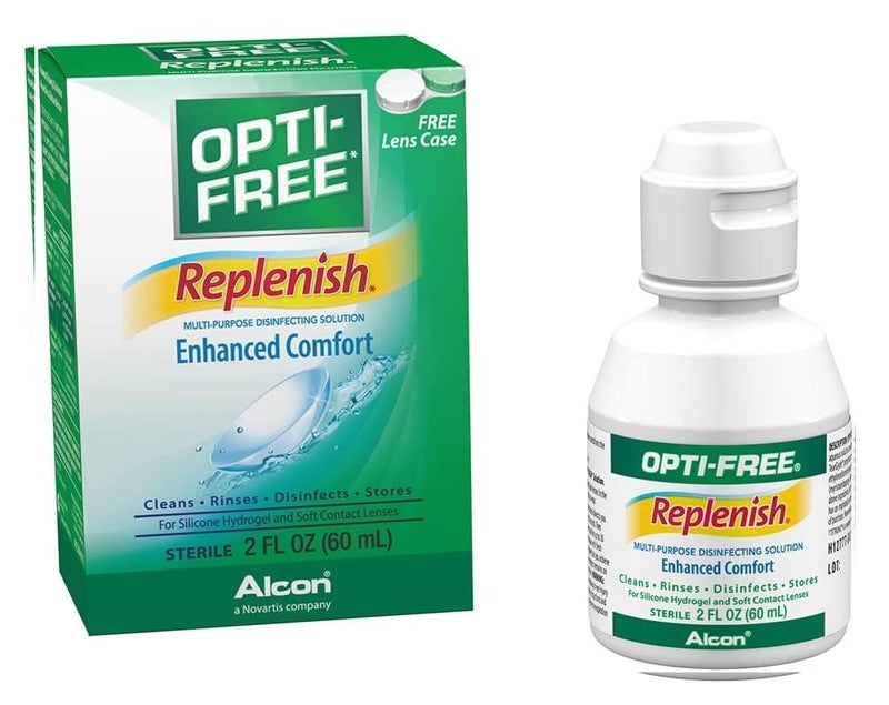Opti-Free RepleniSH Multi Purpose Disinfecting Solution-2 Fl Oz (60 ml), Carry On Size - Image 4