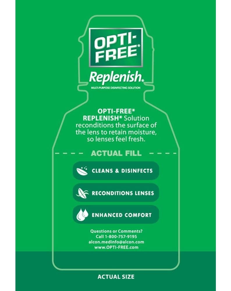 Opti-Free RepleniSH Multi Purpose Disinfecting Solution-2 Fl Oz (60 ml), Carry On Size - Image 2