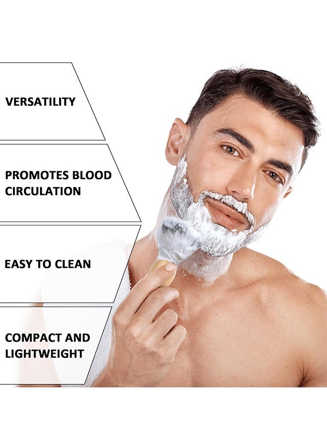Quantum 2 PCS Shaving Brush, Wet Shave Using Cream & Soap, Hand Crafted Wood Shave Brushes for Men - Image 5
