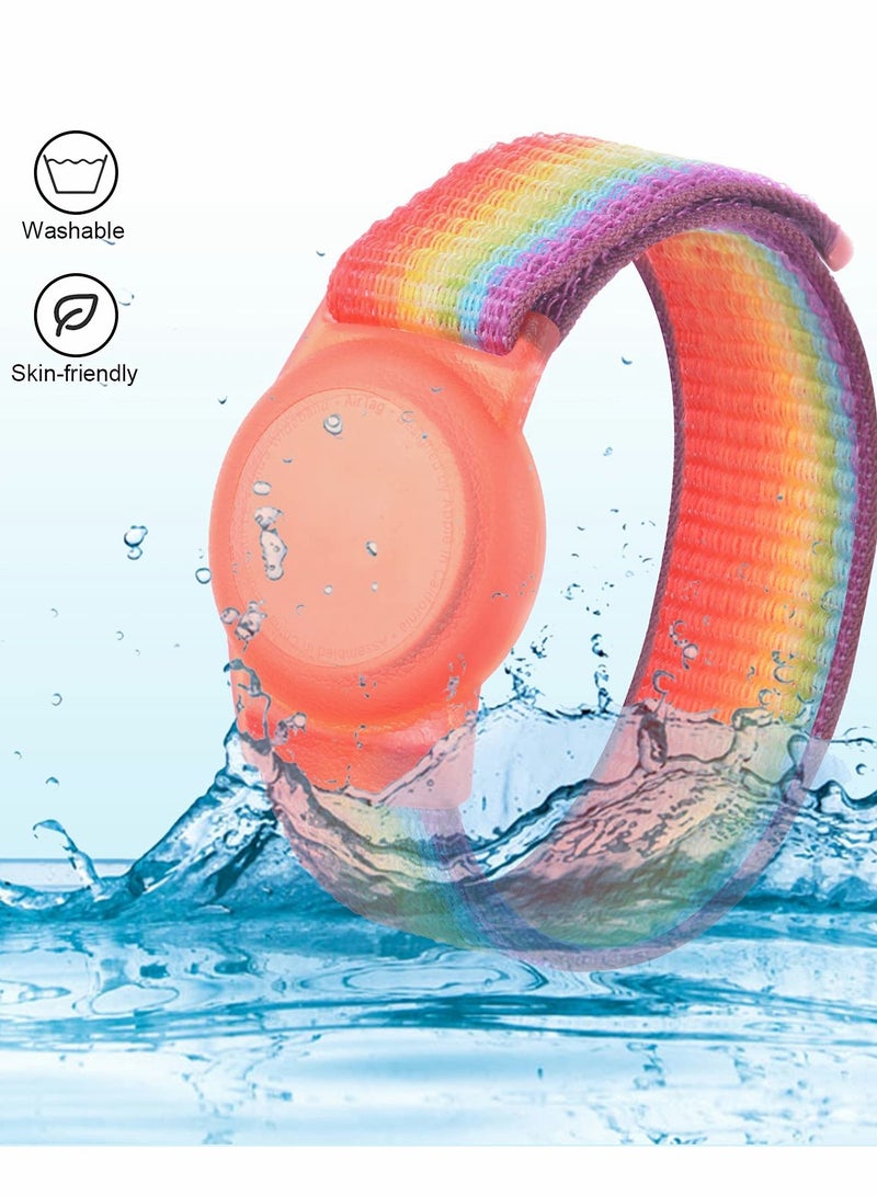 SOLARAE Children's Wristbands Adjustable Wristbands for Apple Airtag Children's Anti-dislodging Breathable Nylon Wristbands - Image 4