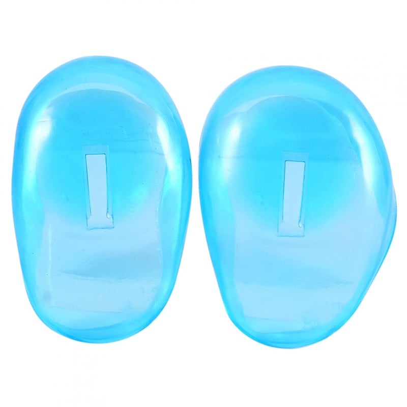 cheekyglo Ear Covers For Hair Dryer,  Protective Ear Shield, Low Temperature Alarms 2 Pieces Anti-Stain Plastic Protector Blue Plastic Protector Protects Earmuffs From Tint Low Temperature Alarms 2 1 - Image 1