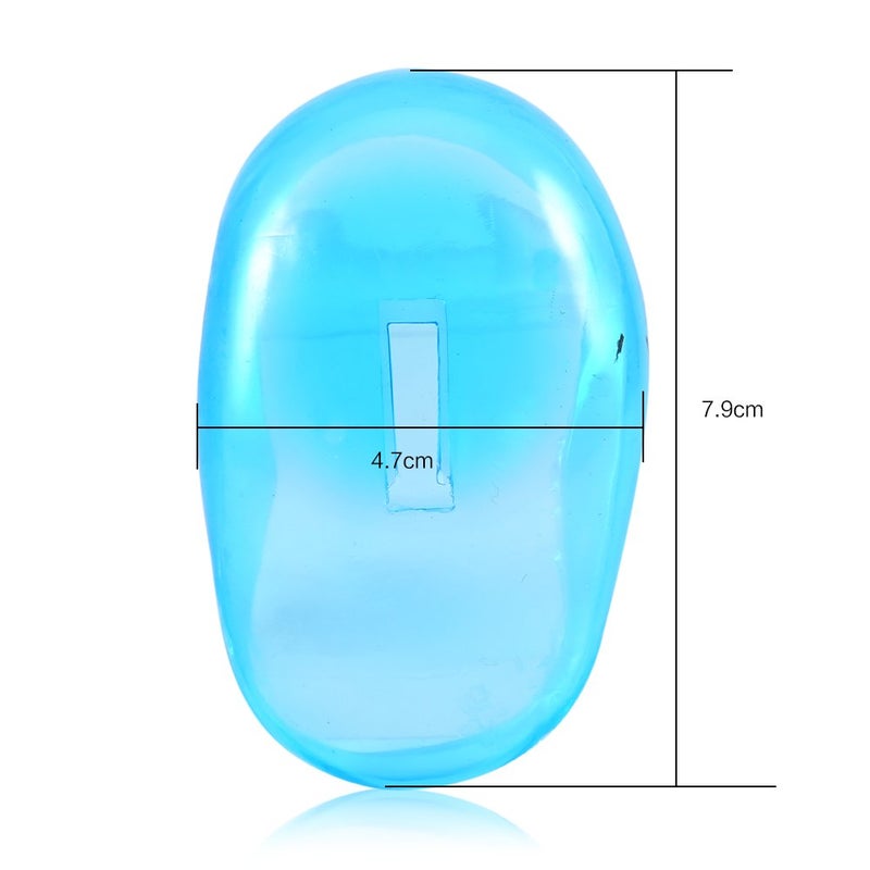 cheekyglo Ear Covers For Hair Dryer,  Protective Ear Shield, Low Temperature Alarms 2 Pieces Anti-Stain Plastic Protector Blue Plastic Protector Protects Earmuffs From Tint Low Temperature Alarms 2 1 - Image 4