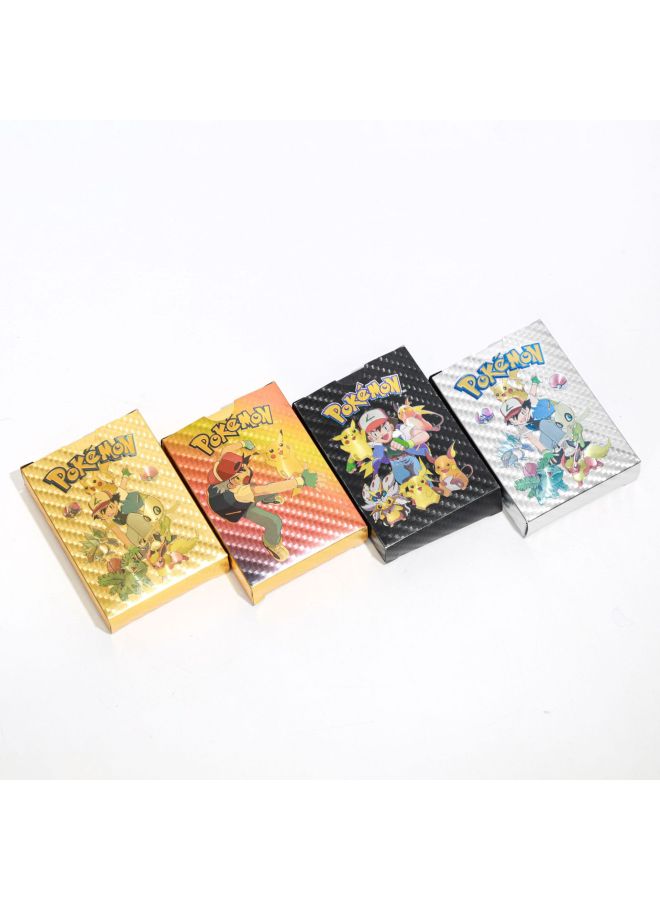 Game Card Pokemon 55 Gold Foil Pokemon Game Card PVC Board Game Chess And Card Fun Game-Color:Rose Gold 55 Sheets Minimum Batch Of 200 Boxes  - Image 1