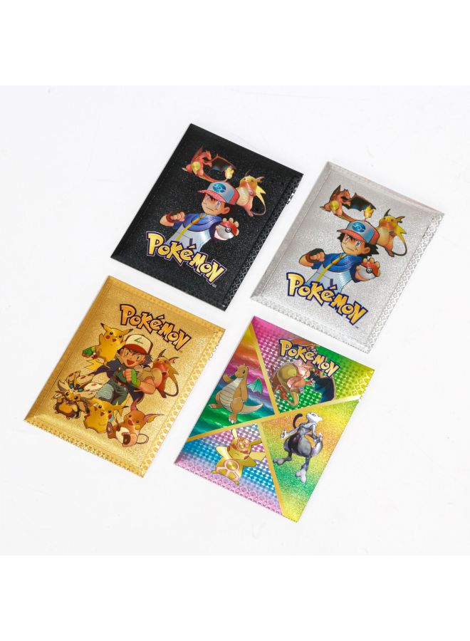 Game Card Pokemon 55 Gold Foil Pokemon Game Card PVC Board Game Chess And Card Fun Game-Color:Rose Gold 55 Sheets Minimum Batch Of 200 Boxes  - Image 3