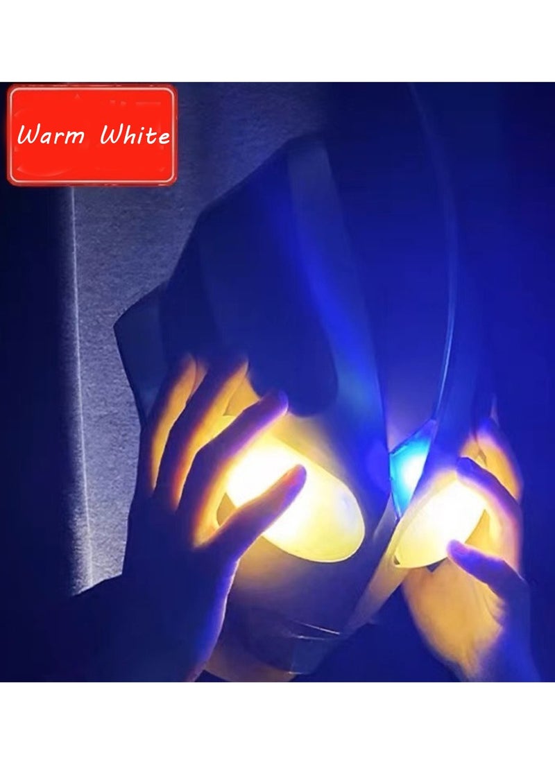 Furtey 1 Pack Ultraman Mask Full Set,Touch to Open,With Battery Charger,Chest Light, Cane, Suitable for Pratical Joke, Party Toy, Gift to Children, Office Activities,Family Activities  - Image 4