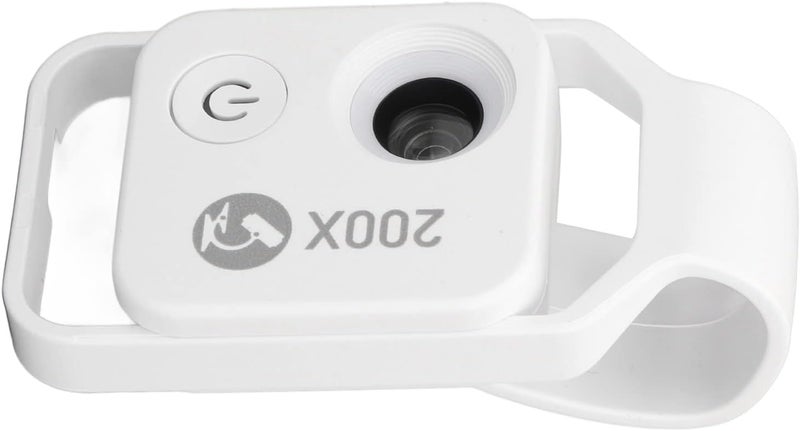 كلاراكو مجهر هاتف بمشبك مع عدسة مجهرية محمولة 200X بتصميم مشبك مع ضوء LED CPL لمعادن Jadestone (أبيض) - Image 5