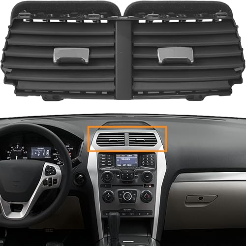 DIMEANI Center Air Vent Compatible with Ford Explorer 2011 2012 2013 2014 2015 AC vent A/C vent Replace BB5Z-19893-AD BB5Z-19893-AA BB53-19C681-A BB5319C681 - Image 3