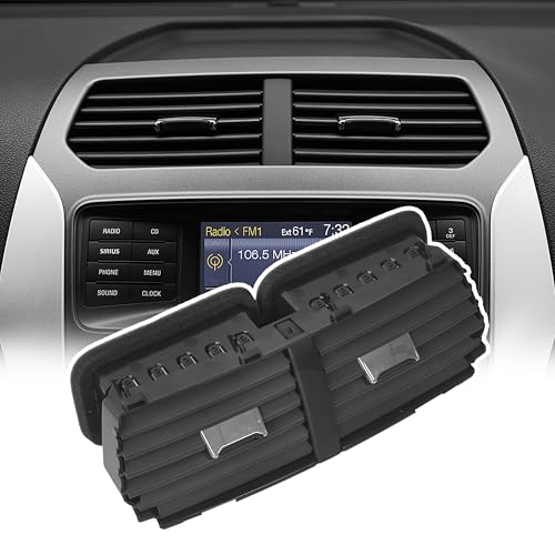 DIMEANI Center Air Vent Compatible with Ford Explorer 2011 2012 2013 2014 2015 AC vent A/C vent Replace BB5Z-19893-AD BB5Z-19893-AA BB53-19C681-A BB5319C681 - Image 5