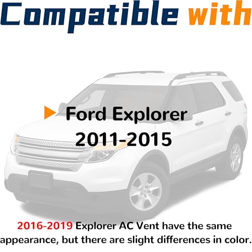 DIMEANI Center Air Vent Compatible with Ford Explorer 2011 2012 2013 2014 2015 AC vent A/C vent Replace BB5Z-19893-AD BB5Z-19893-AA BB53-19C681-A BB5319C681 - Image 2