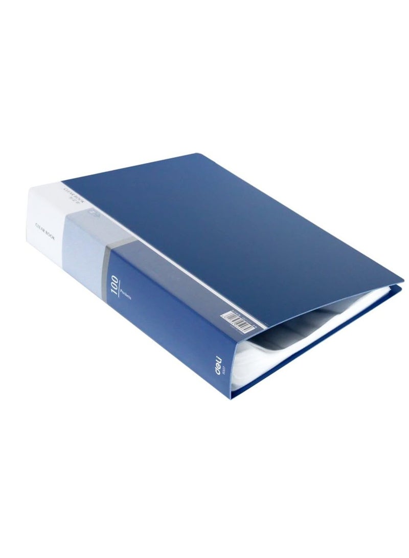 Deli 1-Piece A4 Size Display Book With 100 Pockets Assorted Colours - Image 2