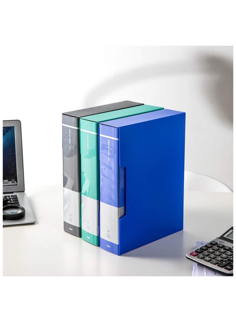 Deli 1-Piece A4 Size Display Book With 100 Pockets Assorted Colours - Image 4