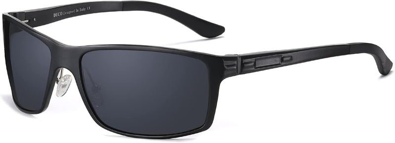 Duco Polarized Sports Sunglasses For Men Durable Metal Frame Sun Glasses For Driving Cycling Baseball Running Golf 9018 - Image 1