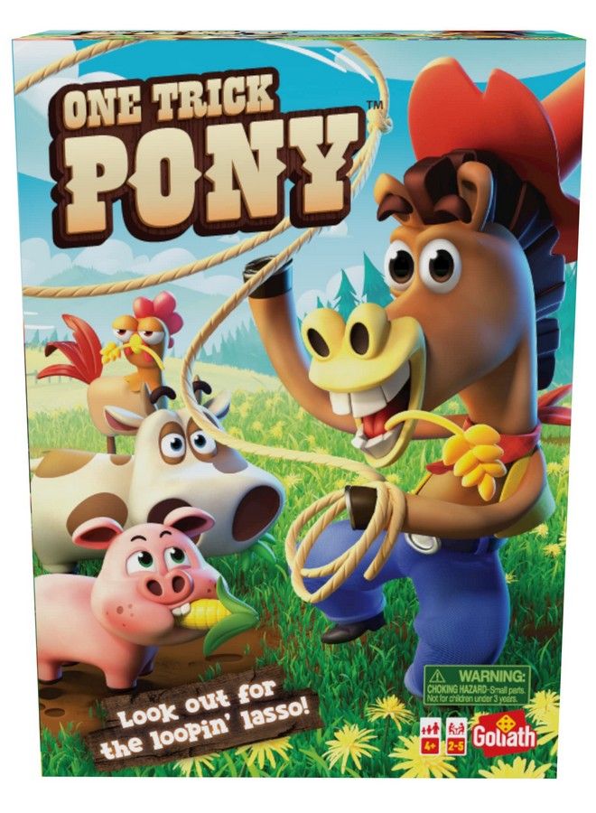 Goliath لعبة One Trick Pony Round Up Animals Before Cowboy Spinning Lasso تجذبك للأعمار من 4 سنوات فما فوق 25 لاعبًا - Image 1