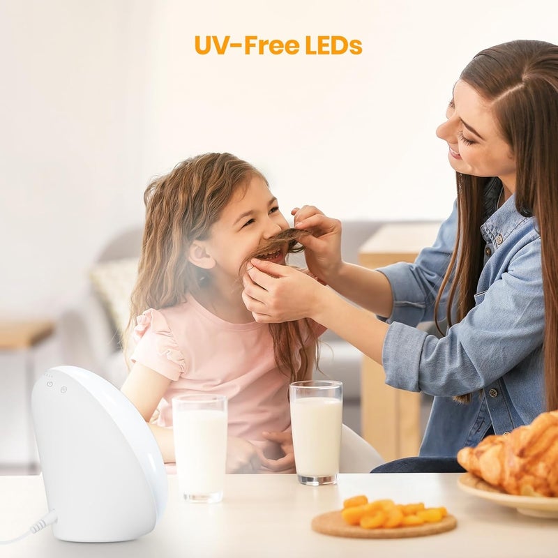 Lastar Sun Lamp, 10,000 Lux Sunlight Lamp with 4 Color Temperatures & 5 Brightness & 1H Timer, Touch Control Daylight Lamp with Memory Function for Home - Image 2