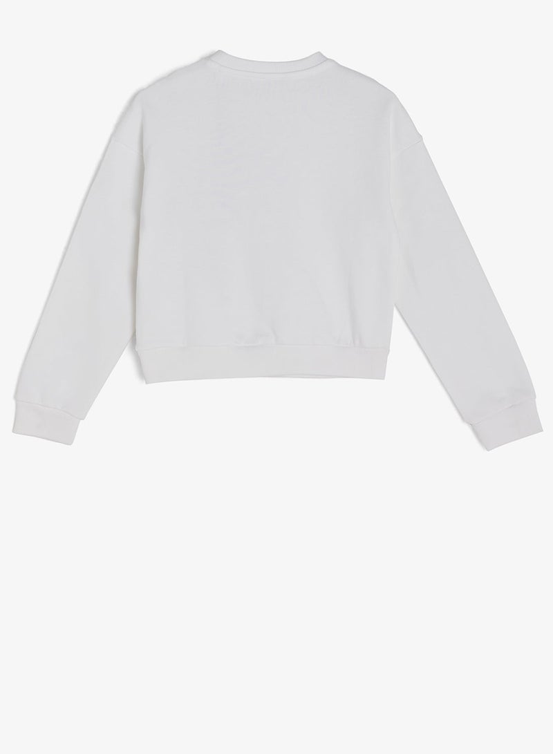 GUESS Youth Graphic Crew Neck Sweatshirt - Image 3