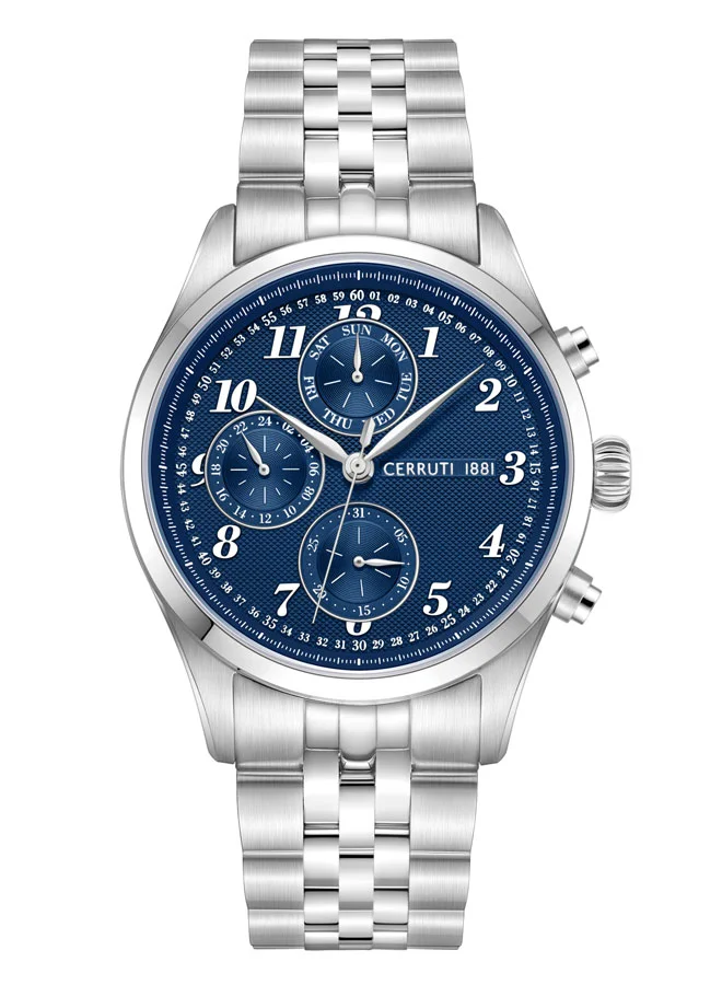 شيروتي 1881 Cerruti 1881 Watch for Men with Navy Blue Dial in 51 MM