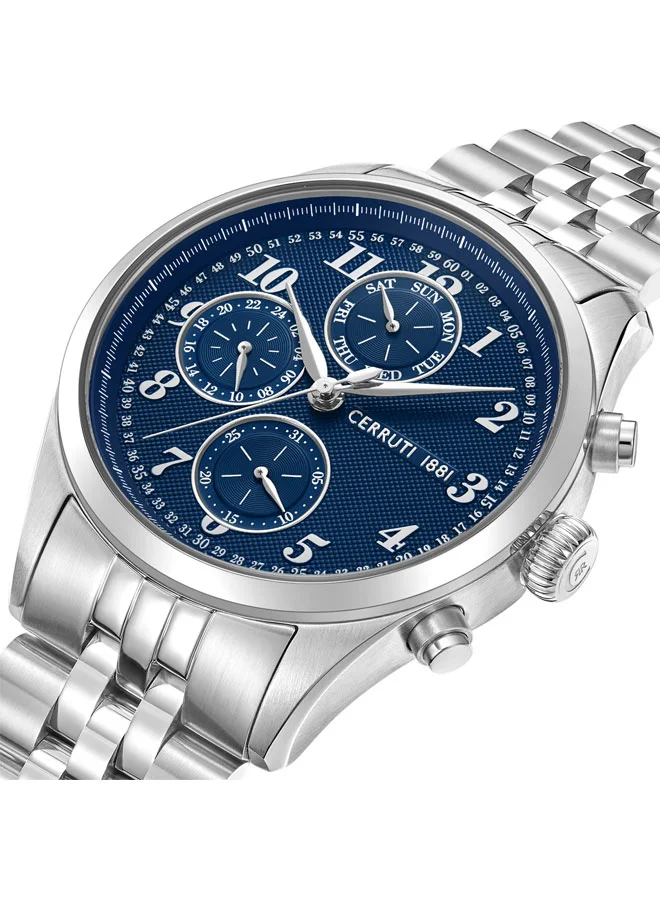 شيروتي 1881 Cerruti 1881 Watch for Men with Navy Blue Dial in 51 MM