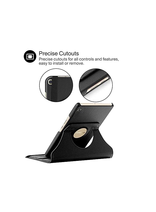 PROMASS For Samsung Galaxy Tab A7 Lite 8.7 T220 T225 Case 360 Rotation Smart Pu Back For Samsung Tab A7 8.7" Tablet (Black) - Image 4