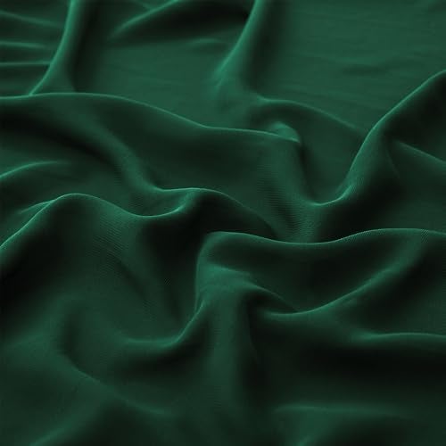 MaiMaiSuan 60" Wide Blackish Green Chiffon Fabric by The Yard Soft Sheer Fabric for Wedding Arch Draping Fabric,Bridal Wedding Dress Sewing DIY,1 Yard - Image 1