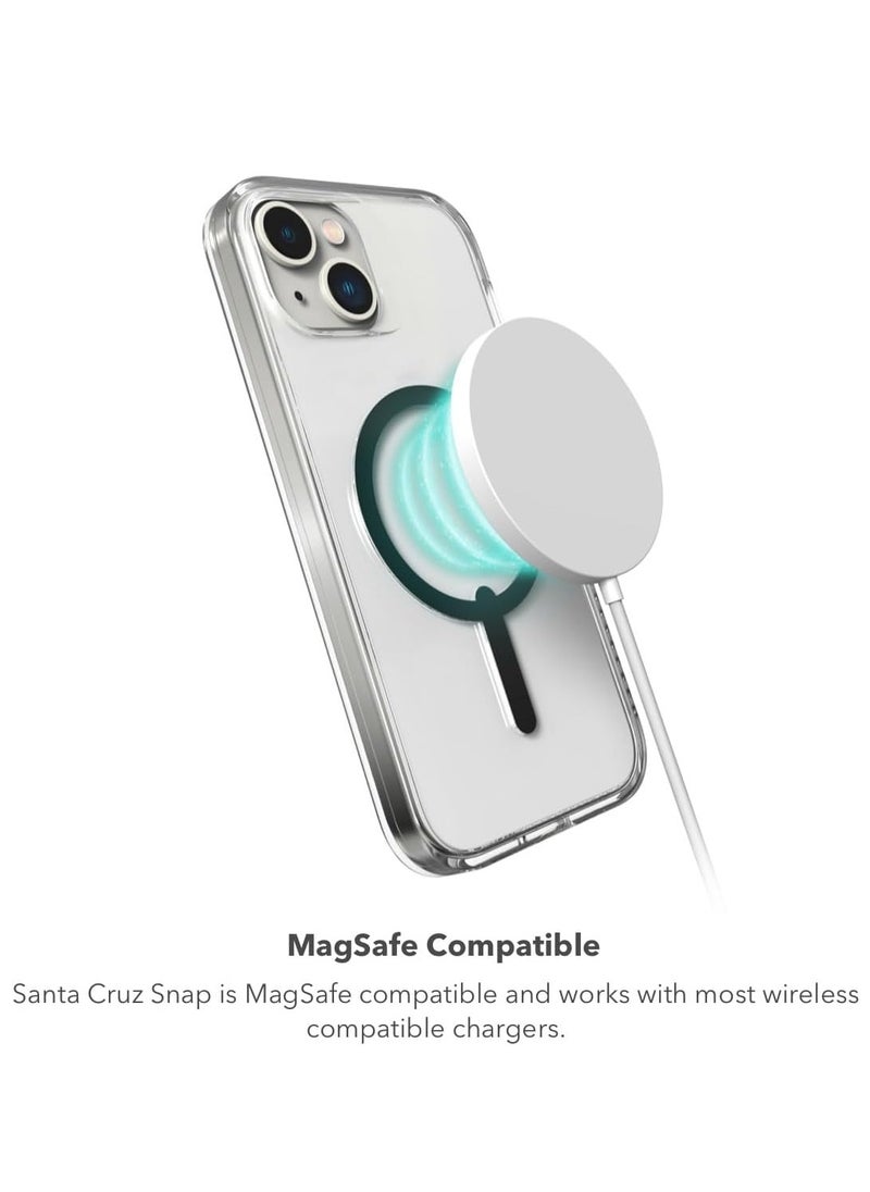 ZAGG - Santa Cruz Snap iPhone 15 Durable Graphene Case MagSafe Phone Case, Anti-Yellowing and Scratch-Resistant Phone Case - Magenta - Image 1
