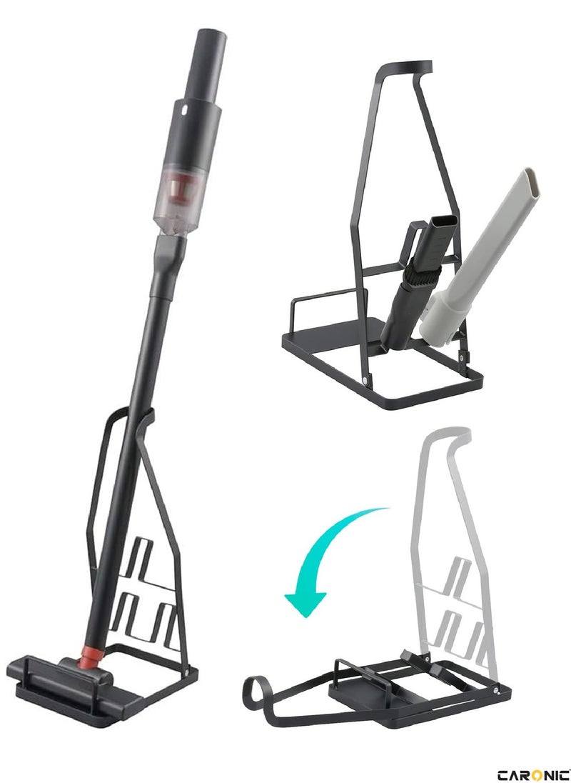 CARONIC Vacuum Cleaner, Floor Stand Mount, Rack Bracket Stable Metal, Storage Bracket Holder,  Black  - Image 3