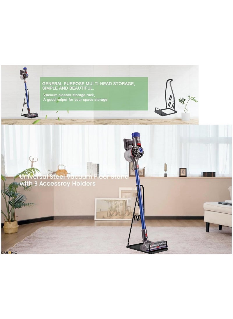 CARONIC Vacuum Cleaner, Floor Stand Mount, Rack Bracket Stable Metal, Storage Bracket Holder,  Black  - Image 5