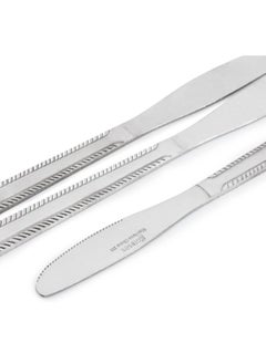 GIBSON Gibson Home Tustin 3 Piece Stainless Steel Dinner Knife Flatware Set in Silver  - Image 4