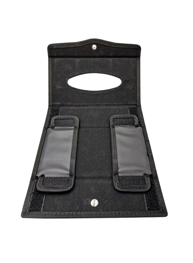 Car Tissue Holder PU Leather Foldable Tissue Box Organizer Napkin Holder for Car Seat Sun Visor Dashboard Home Office Use - Image 5