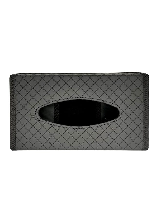 Car Tissue Holder PU Leather Foldable Tissue Box Organizer Napkin Holder for Car Seat Sun Visor Dashboard Home Office Use - Image 1