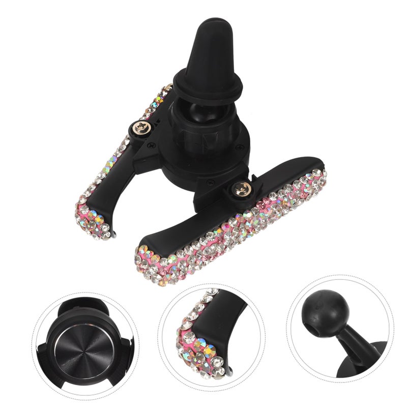 Crystal Rhinestone Car Vent Phone Holder Mount with 360 Degree Rotation for Dashboard - Image 3
