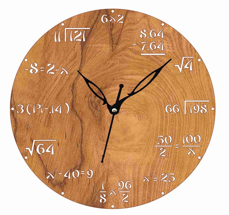 ADK Wall Clock MDF Wood Modern Clock Trendy Silent NonTicking Battery Operated Wall Clocks for Living RoomHomeKitchenBedroomOfficeSchool Decor DN34 Brown 120 - Image 1
