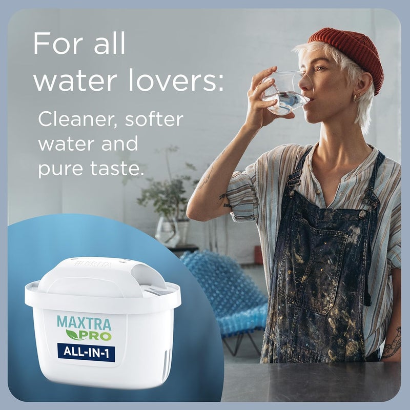 BRITA Marella Water Filter Jug Graphite (2.4L) incl. 1x MAXTRA PRO Pure Performance cartridge - fridge-fitting jug with digital LTI and Flip-Lid - now in sustainable Smart Box packaging Heavy load resistant - Image 4