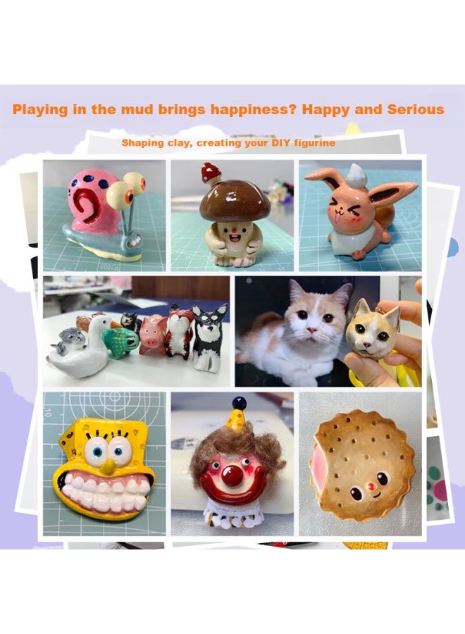 Letrel Lezhe Children's Toy Soft Clay, Elementary School Student Pottery Diy Handmade Materials, Colored Clay, Stone Sculpting, Clay Tools Set - Image 4