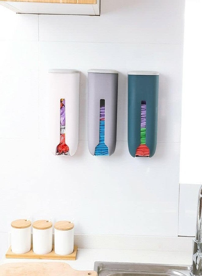 Tachobi Garbage bag storage box holder Free Wall-Mounted- Plastic Kitchen and Household Drawable Trash Bag Dispenser,No-Drill Install Organizer for Kitchen,Bathroom,and Office(PACK OF 1,MULTI) - Image 4