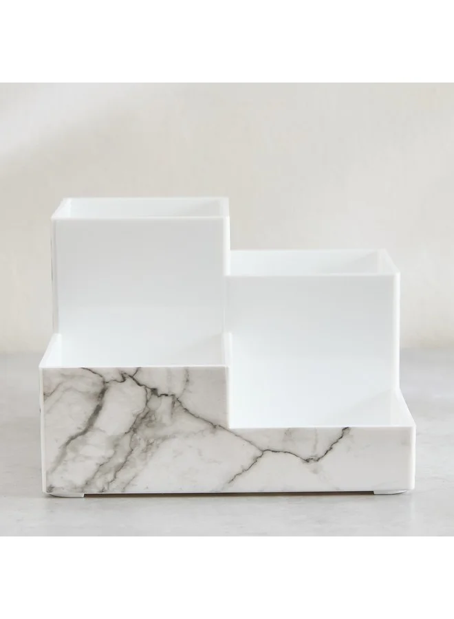Home Box Magnus 4-Compartment Desktop Organizer 18 x 12 x 18 cm
