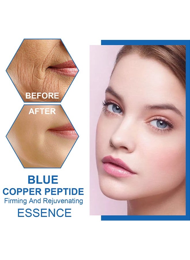 Hoygi Blue Copper Peptide Firming And Rejuvenatng Essence  - Skin Revitalizing Formula with Brightening Essence for Radiant Face ， 30ml - Image 4
