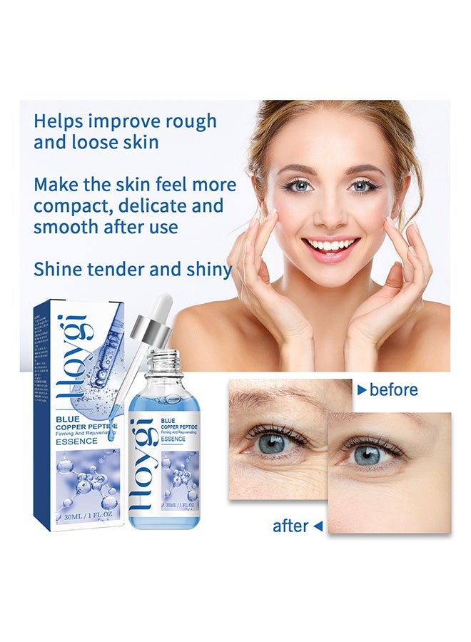 Hoygi Blue Copper Peptide Firming And Rejuvenatng Essence  - Skin Revitalizing Formula with Brightening Essence for Radiant Face ， 30ml - Image 2