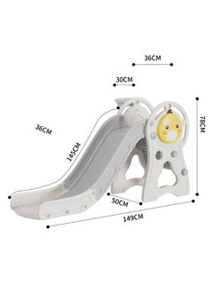 FULL JOY Innovative Duck Shape Slide with Basketball for Kids - Foldable - 149 x 78 x 50 cm (Model: FJY-06  - Image 2