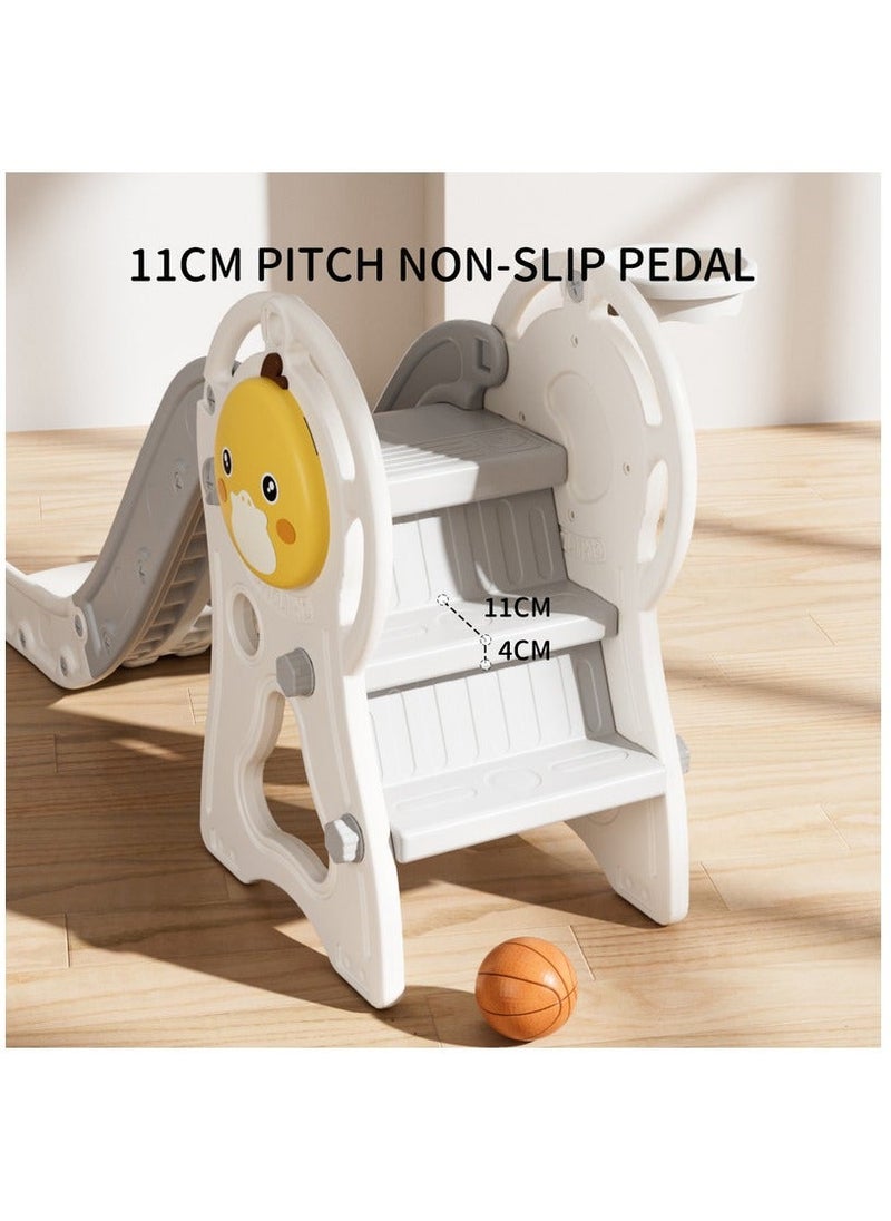 FULL JOY - Innovative Duck Shape Slide with Basketball for Kids - Foldable - 149 x 78 x 50 cm (Model: FJY-06 - Image 1
