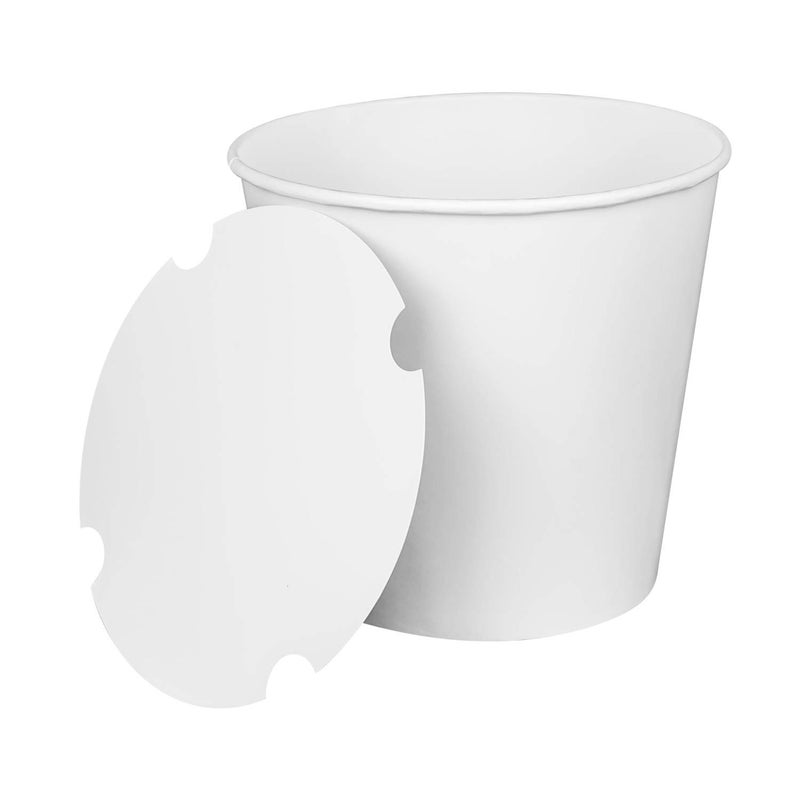 Karat C-FB170W_Bundle 170 oz Food Buckets with Paper Lids (223mm) - (Case of 150) - Image 3