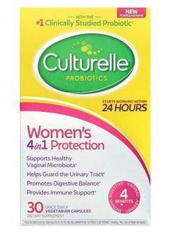 Culturelle Probiotics Women's 4 in 1 Protection 30 Once Daily Vegetarian Capsules 