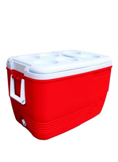 PRINCEWARE 60-Litre Ice Box Thermo insulated Picnic Cool Box-Thermo Keeper Container Expanded Cooler Fishing Ice Box (Blue,Red,Orange Mixed Colour)  - Image 3
