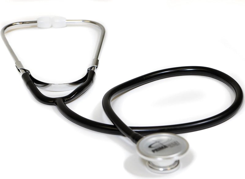 PRIMACARE DS-9291-BK سماعة طبية للأطفال بحجم 22 بوصة للأدوات السريرية والفحص، خفيفة الوزن ورأس مزدوج من الألمنيوم، سوداء - Image 2