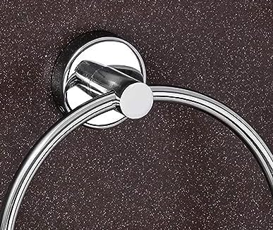 Cosvit Cosvit CSRT01 Round Flange Stainless Steel 304 Grade Chrome Finished Napkin RingTowel RingNapkin HolderTowel HangerTowel Holder for BathroomKitchenWash Basin Silver Pack of 1  - Image 4