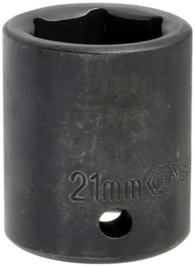 Crescent 1/2" Drive 6 Point Standard Impact Metric Socket 21mm - CIMS19N
