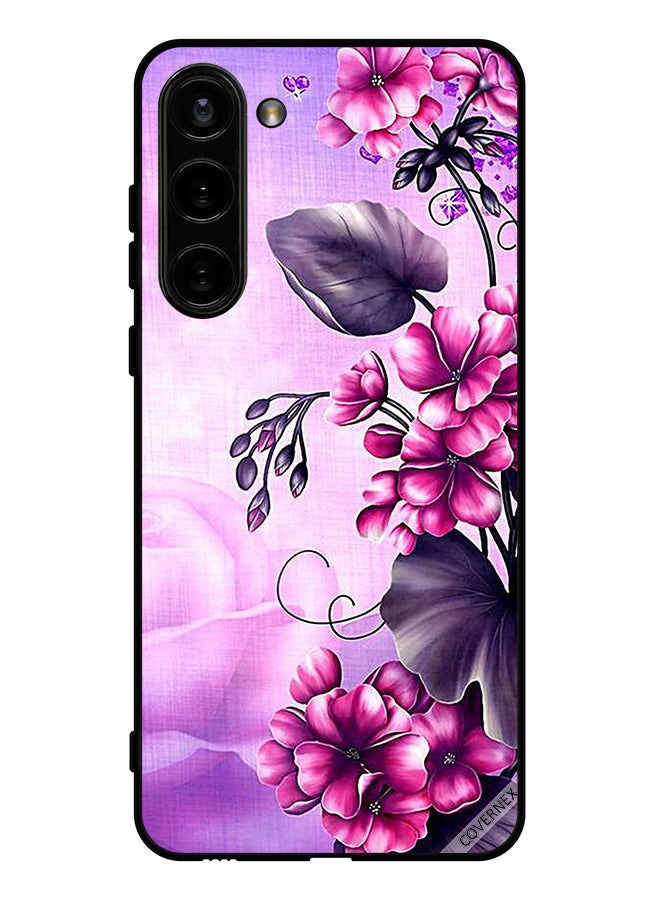 Covernex Protective Case Cover For Samsung Galaxy S23 Romantic Flowers Wallpaper - Image 1